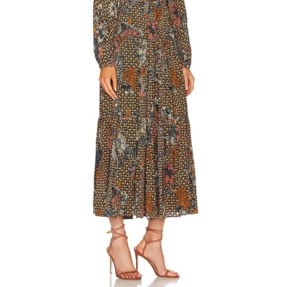 ULLA JOHNSON Linnea Silk Dress in Gerbera - 4 - Picture 5 of 7